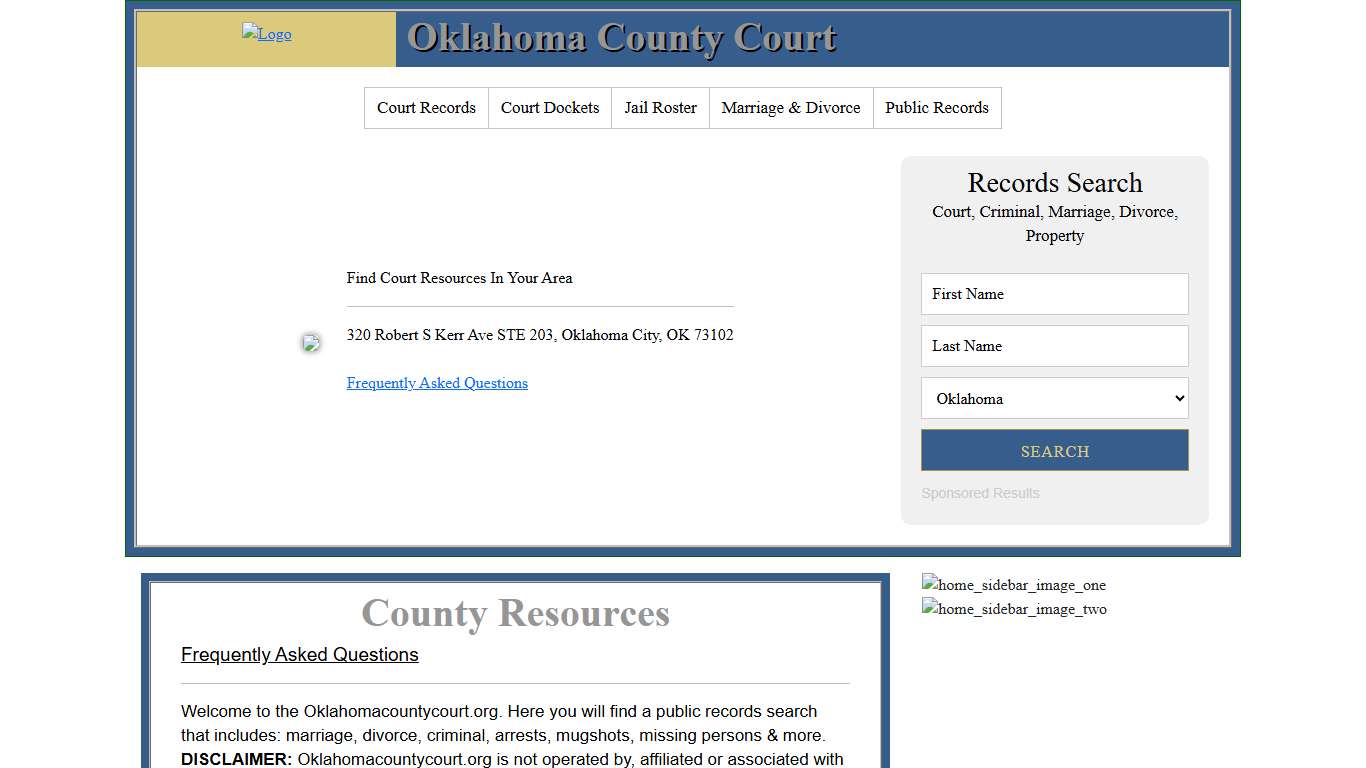 Oklahoma County Court Records Search
